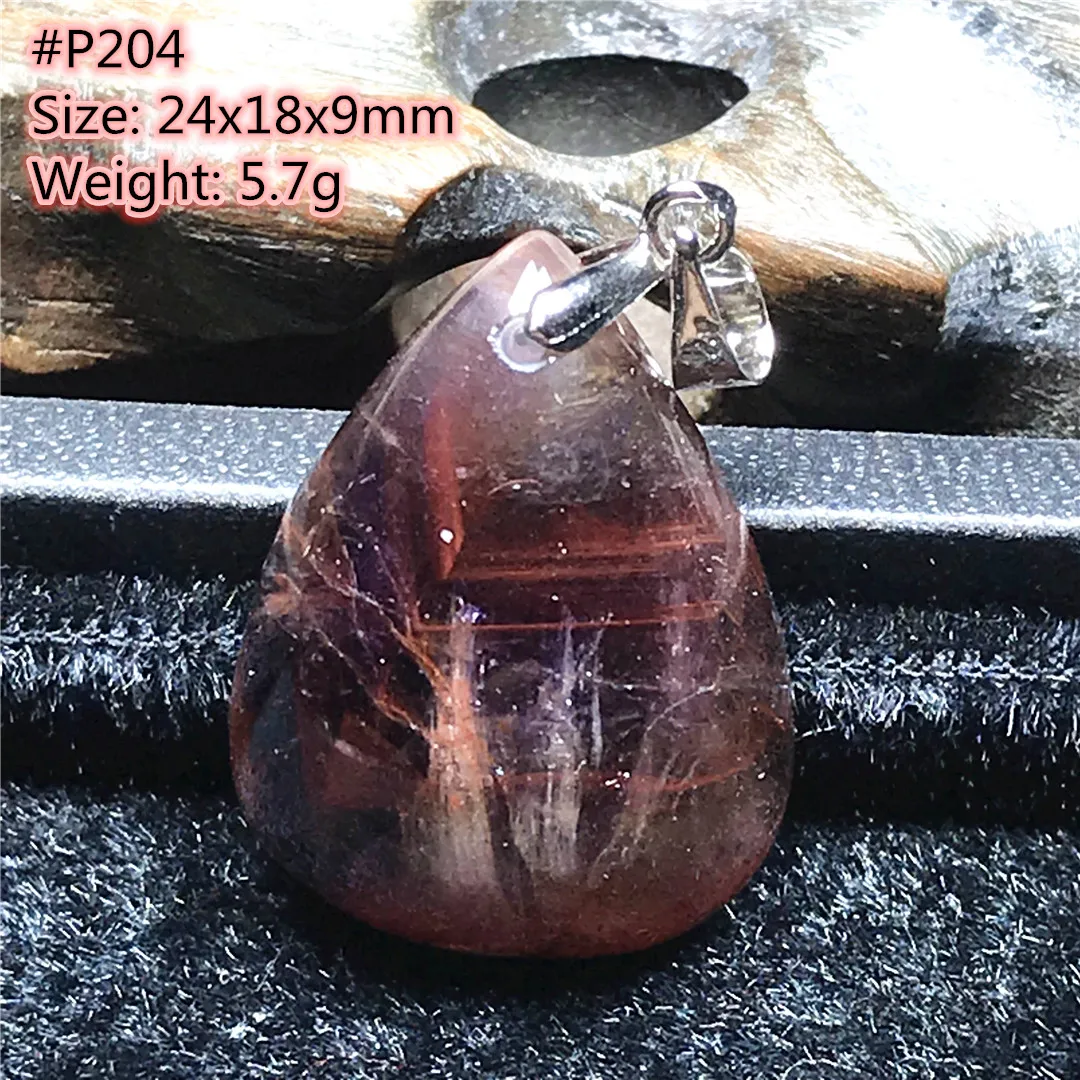 

Natural Red Auralite 23 Pendant For Women Men 24x18x9mm Canada Crystal Healing Beads Reiki Silver Energy Gemstone Jewelry AAAAA