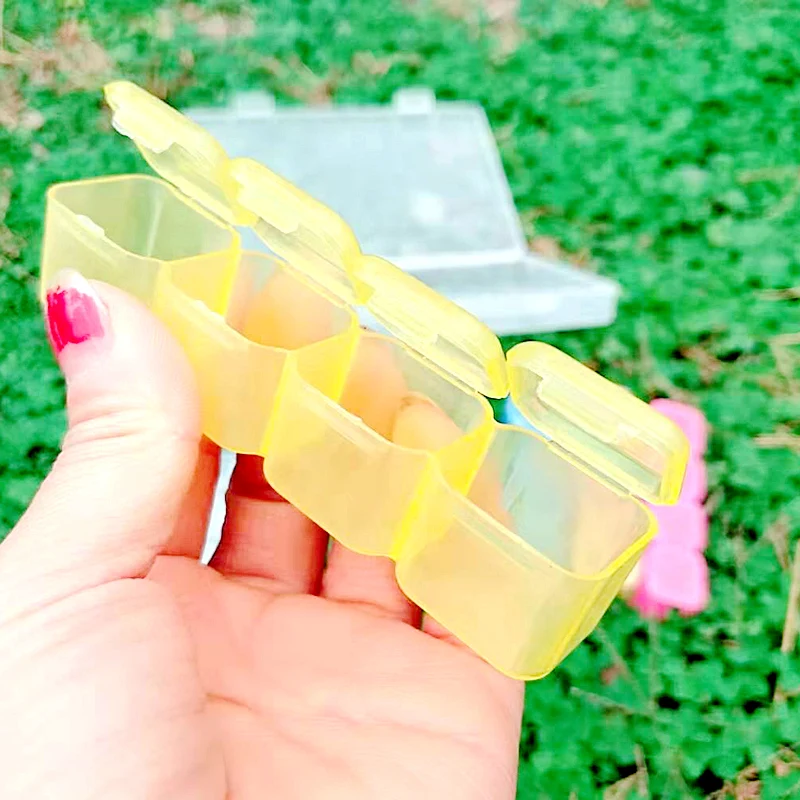 Прозрачная пластиковая коробка для хранения косметика дизайна ногтей 1 шт. 175 мм x