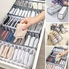 Коробка для хранения нижнего белья, органайзер для общежития, шкафа, домашний складной органайзер для носков, бюстгальтеров, носков, галстуков, органайзер, ящик