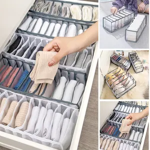 Коробка для хранения нижнего белья, органайзер для общежития, шкафа, домашний складной органайзер для носков, бюстгальтеров, носков, галстуков, органайзер, ящик