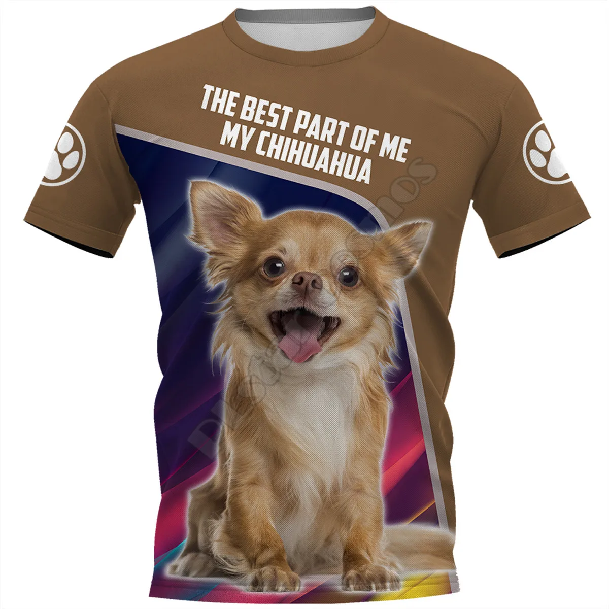 

Chihuahua 3D All Over Printed t shirts women men Summer Funny Dog Tees Short Sleeve T-shirts Cosplay Costumes