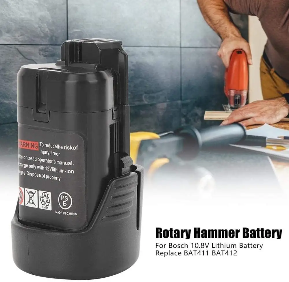 

For Bosch BAT411 Battery 12V 3.0Ah Lithium-Ion BAT411A BAT412 BAT412A BAT413 BAT413A