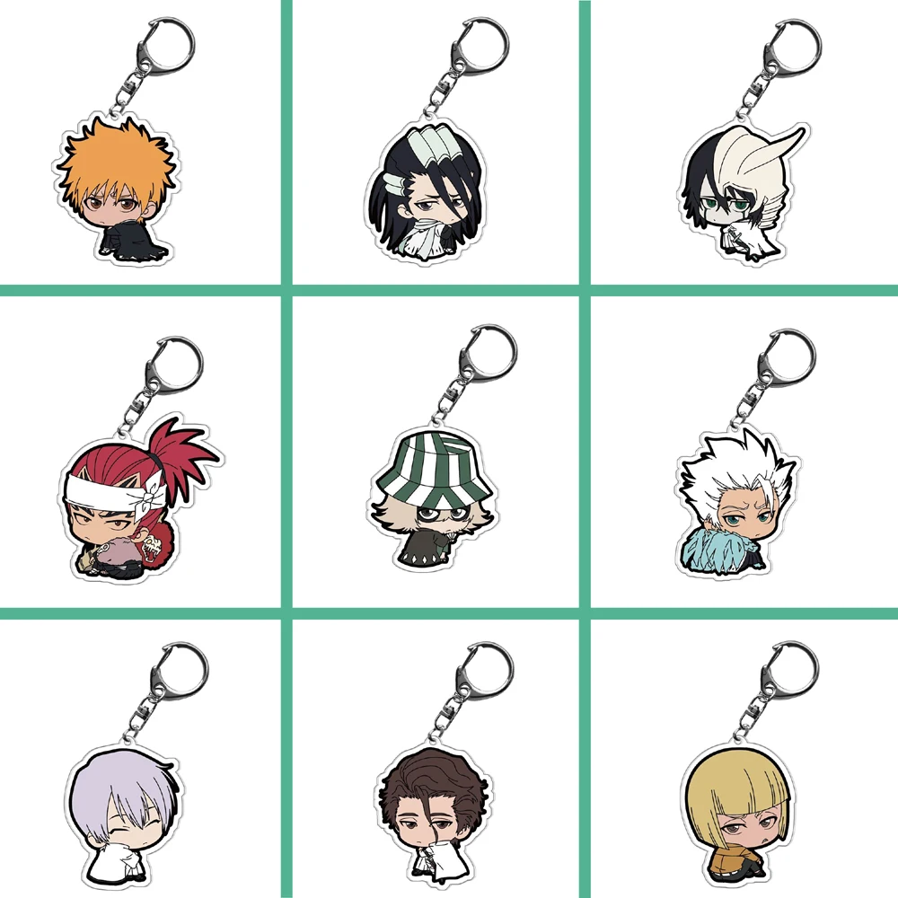 

Отбеливающий аниме мультфильм акриловый Kurosaki Ichigo Kuchiki рукава Byakuya фигурки Подвески Брелок Смешные ювелирные изделия подарок для женщин и де...