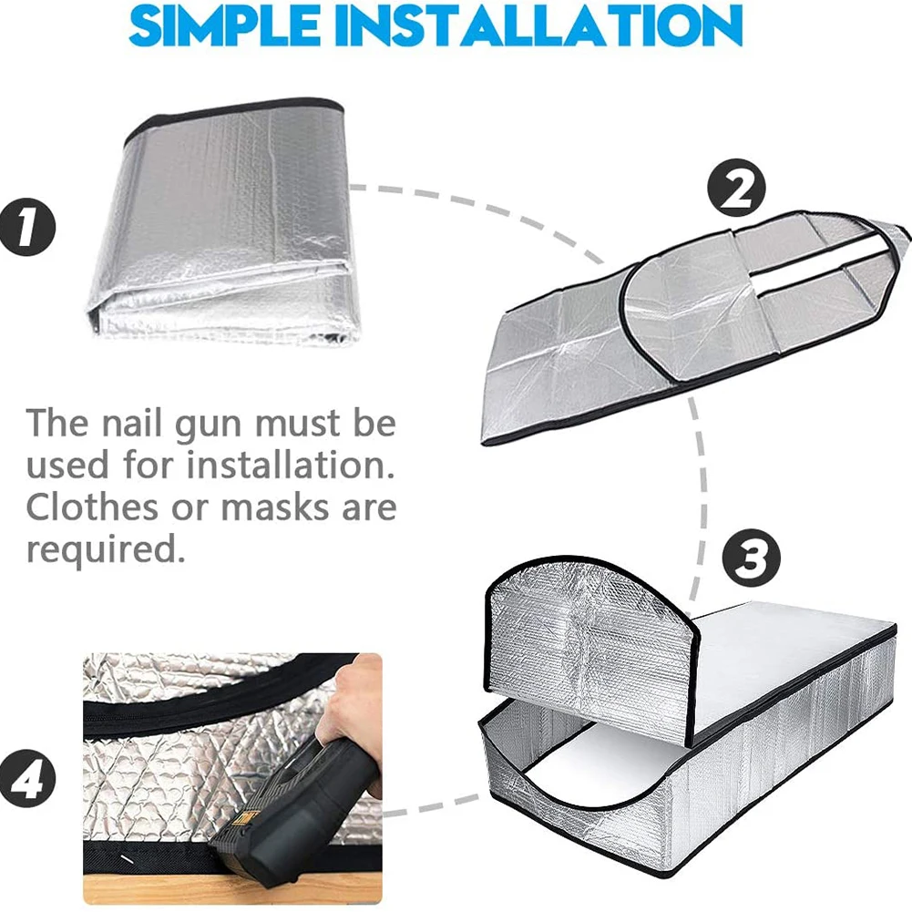 

Class A Dustproof With Installation Tool Attic Stairs Insulation Cover Kit Ladder 224 Staples Bubble Aluminum Foil Fireproof