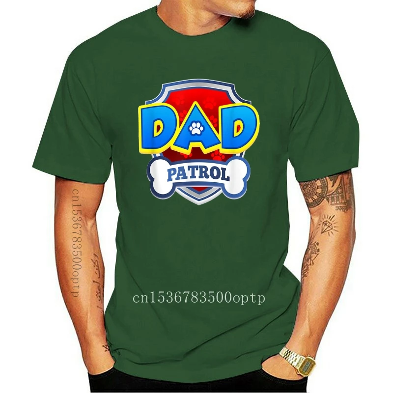 

Dad Patrol Shirt Dog Funny Gift Birthday Party Black T-Shirt Size S-3Xl Cotton Customize Tee Shirt