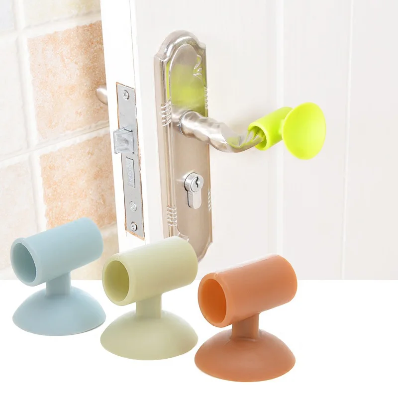 

5PCS Doorknob Wall Mute Crash Pad Door Cabinet Door Handle Lock Silencer Anti-collision Silicone Doorknob Cushion Door Stoppers