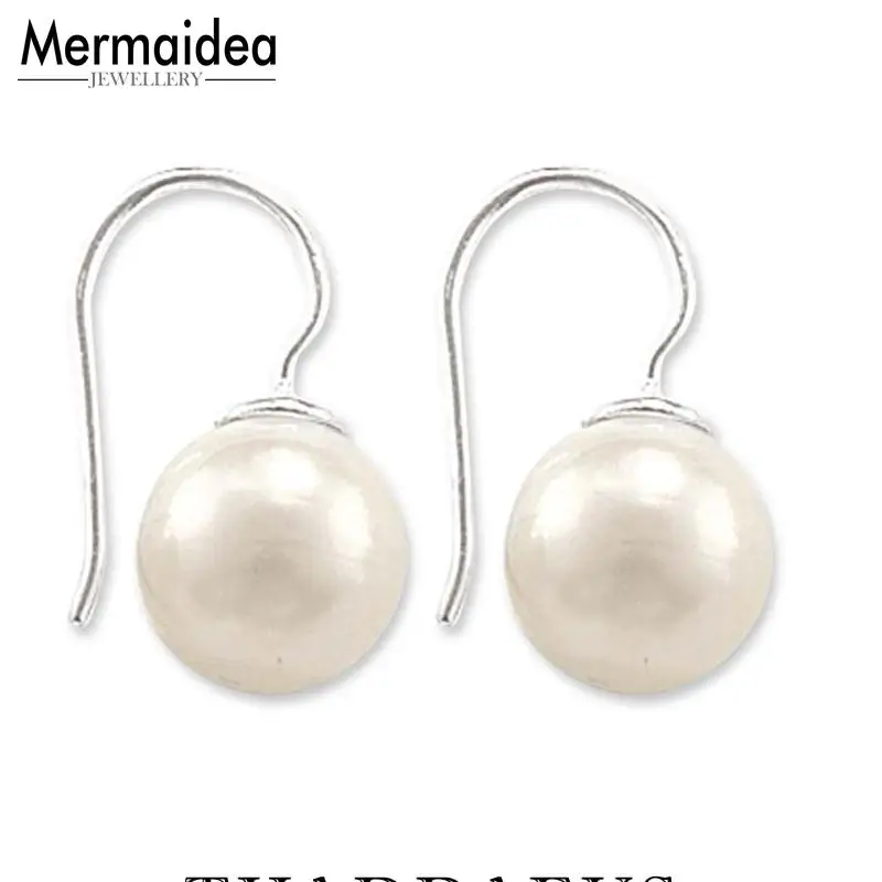 Жемчужные серьги капли из посеребренной кармы сделай сам хорошие ювелирные