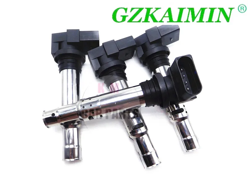Новый набор из 4 катушек зажигания для VW Golf Jetta Bora Beetle Polo SharanA3 Altea Ibiza Fabia Octavia Yeti 1 1.6FSI