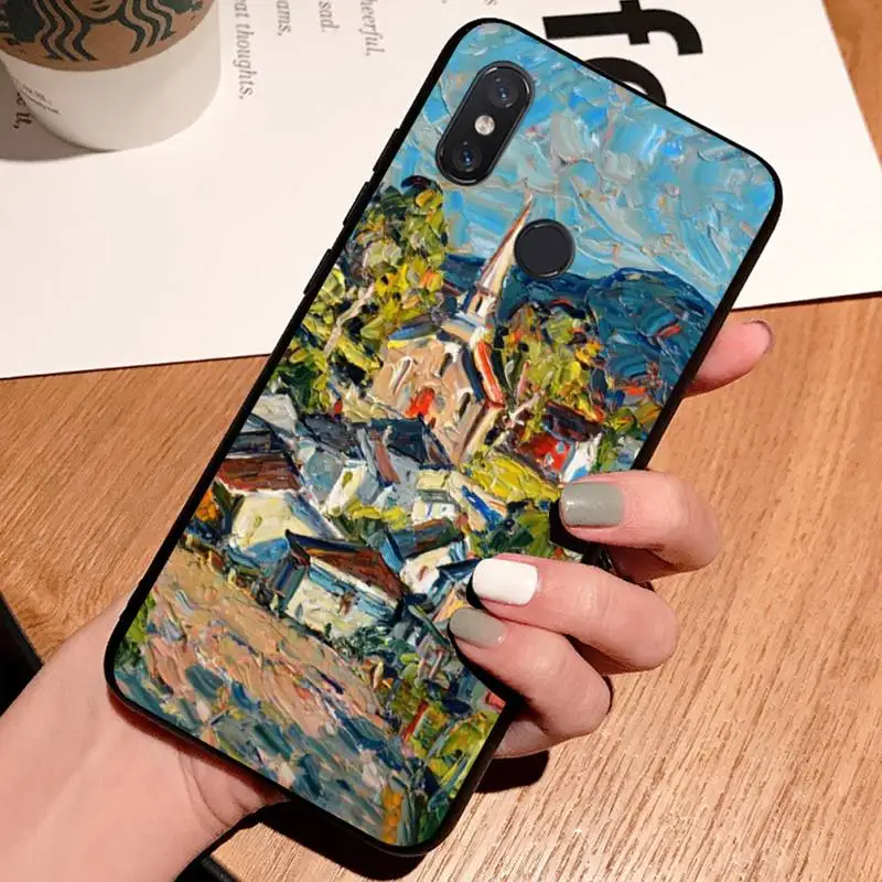 

oil painting fashion art aesthetic design high quality Phone Case For Xiaomi Redmi note 7 8 9 t k30 max3 9 s 10 pro lite