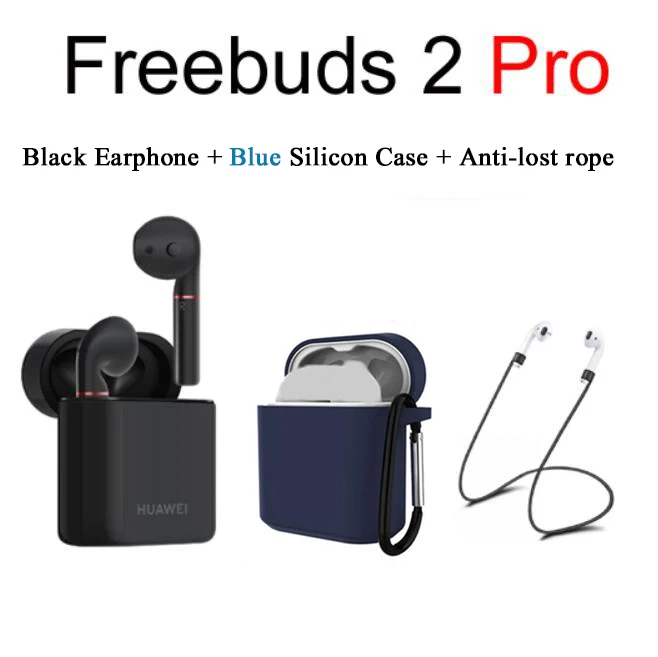 2 Pro-Blk n BCS N CB Huawei Freebuds 2 Pro Freebuds 2 беспроводные наушники Bluetooth с микрофоном Музыка сенсорный водонепроницаемый гарнитура двойной кран управление - Цвет: 2 Pro-Blk n BCS N CB