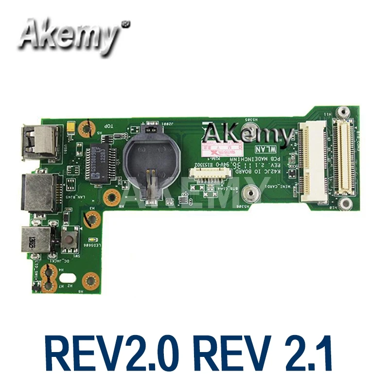 Amazoon K42JC REV2.0 REV 2 1 IO плата для For Asus K42J X42J A42J A40J K42JR K42JZ K42JY K42JV питания USB|Кулеры и