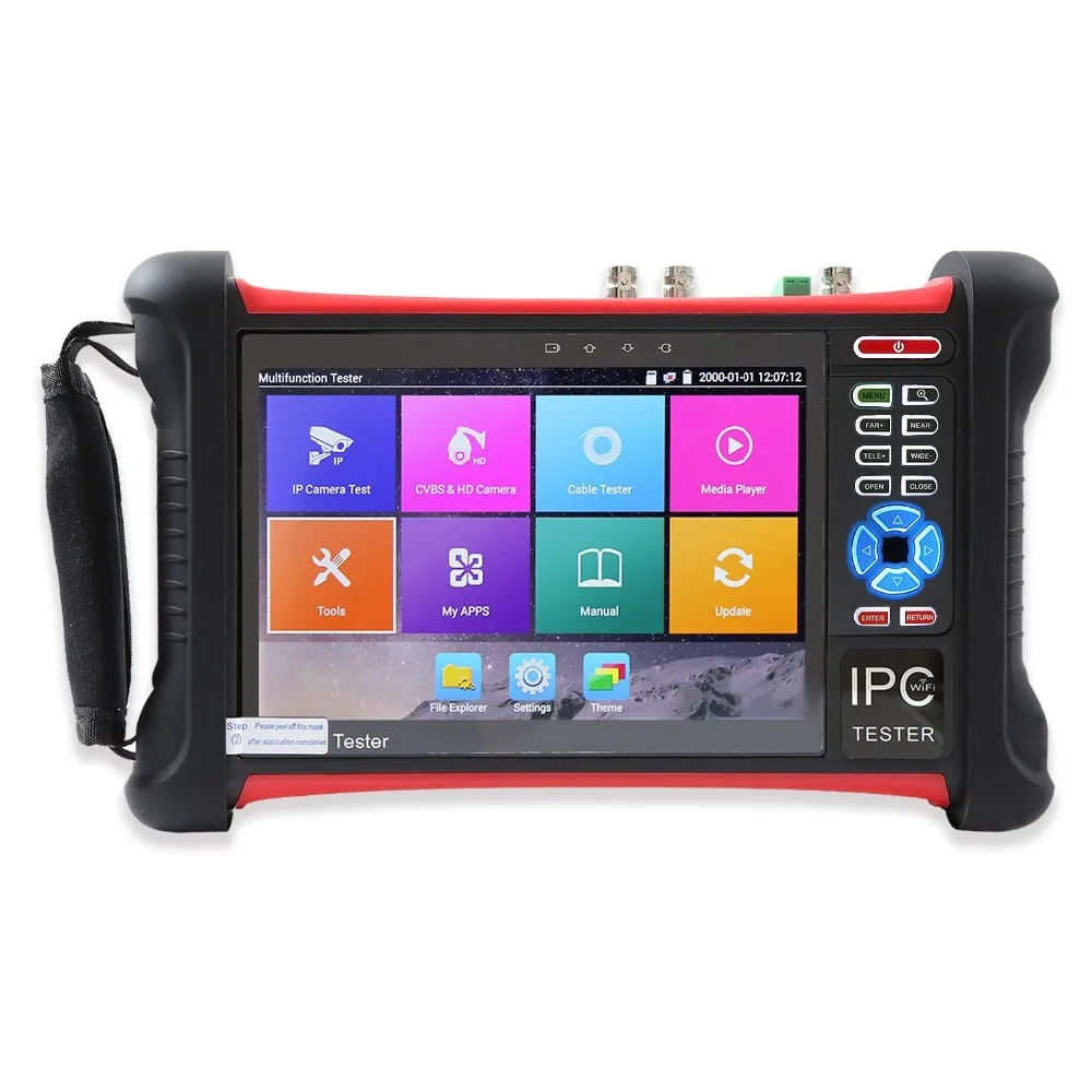 X7-ADHS 7-дюймовый сенсорный экран Retina IP CVBS AHD CVI TVI SDI 6 в 1 cctv тестер 4K HDMI вход POE выход мощности RJ45 кабель TDR тест