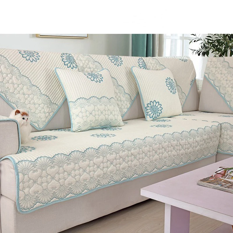 Хлопковый чехол для дивана в гостиную Современная Скандинавская Нескользящая