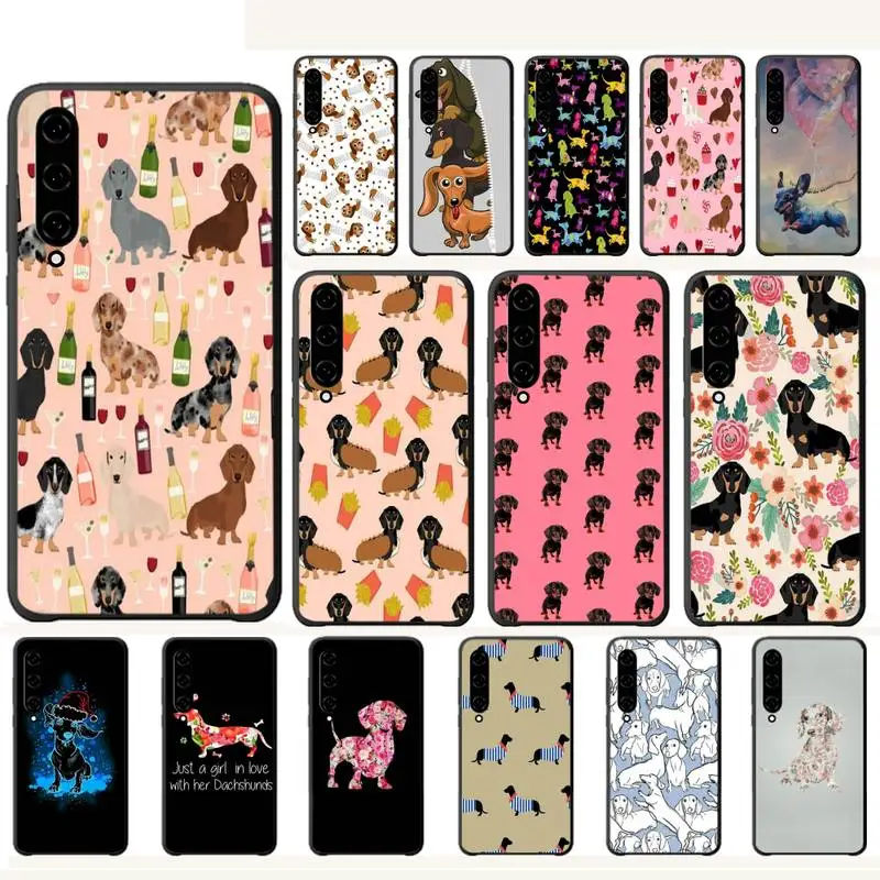 Чехол для телефона Dachshund Doxie Flower Dog щенок Роскошный чехол xiaomi mi 8 9 10 lite se pro max
