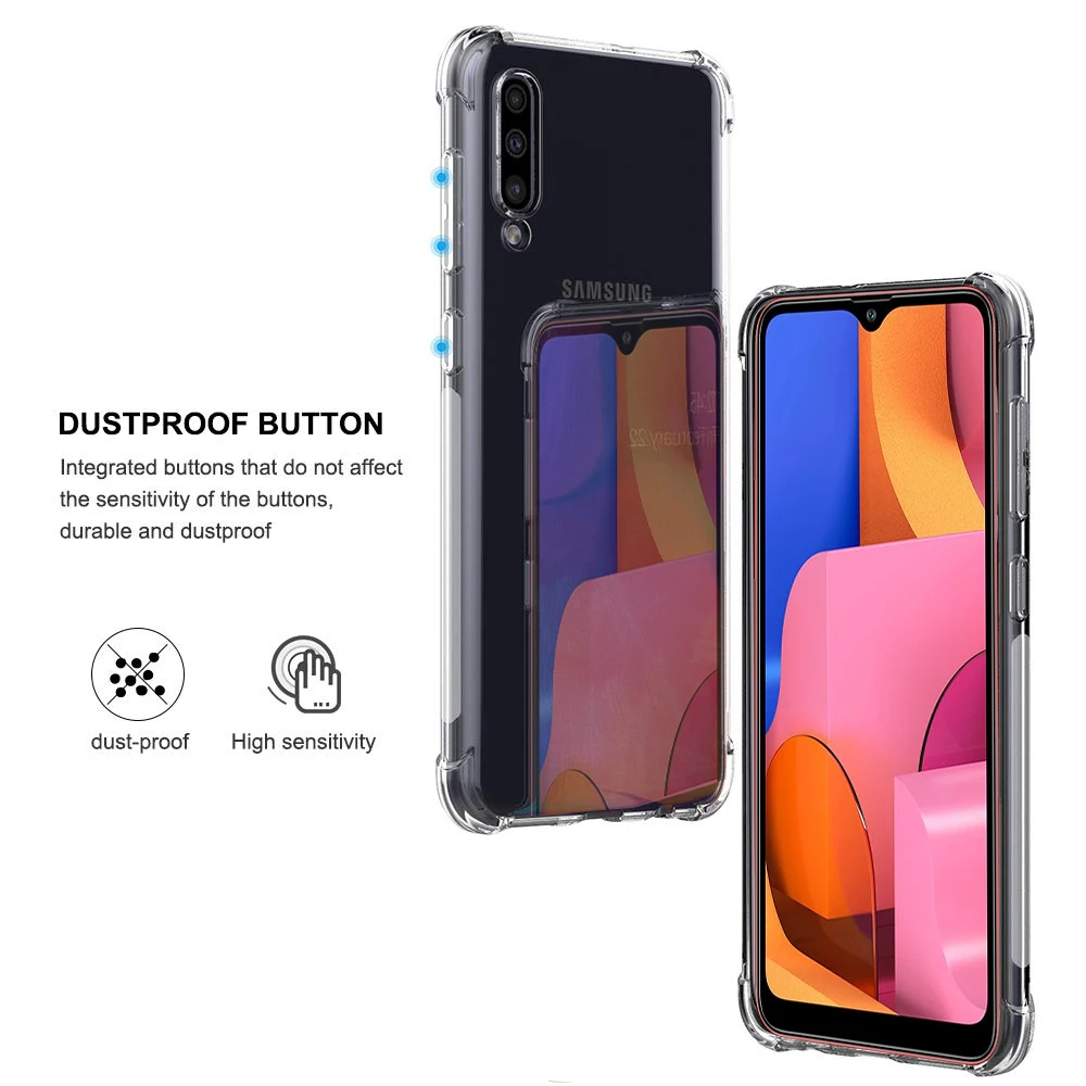 Airbag Transparent case ON For Samsung A20S TPU Coque shell capa on the For Samsung A 20 S e 20s 20e A20 A20s A205F A207 SM-A207