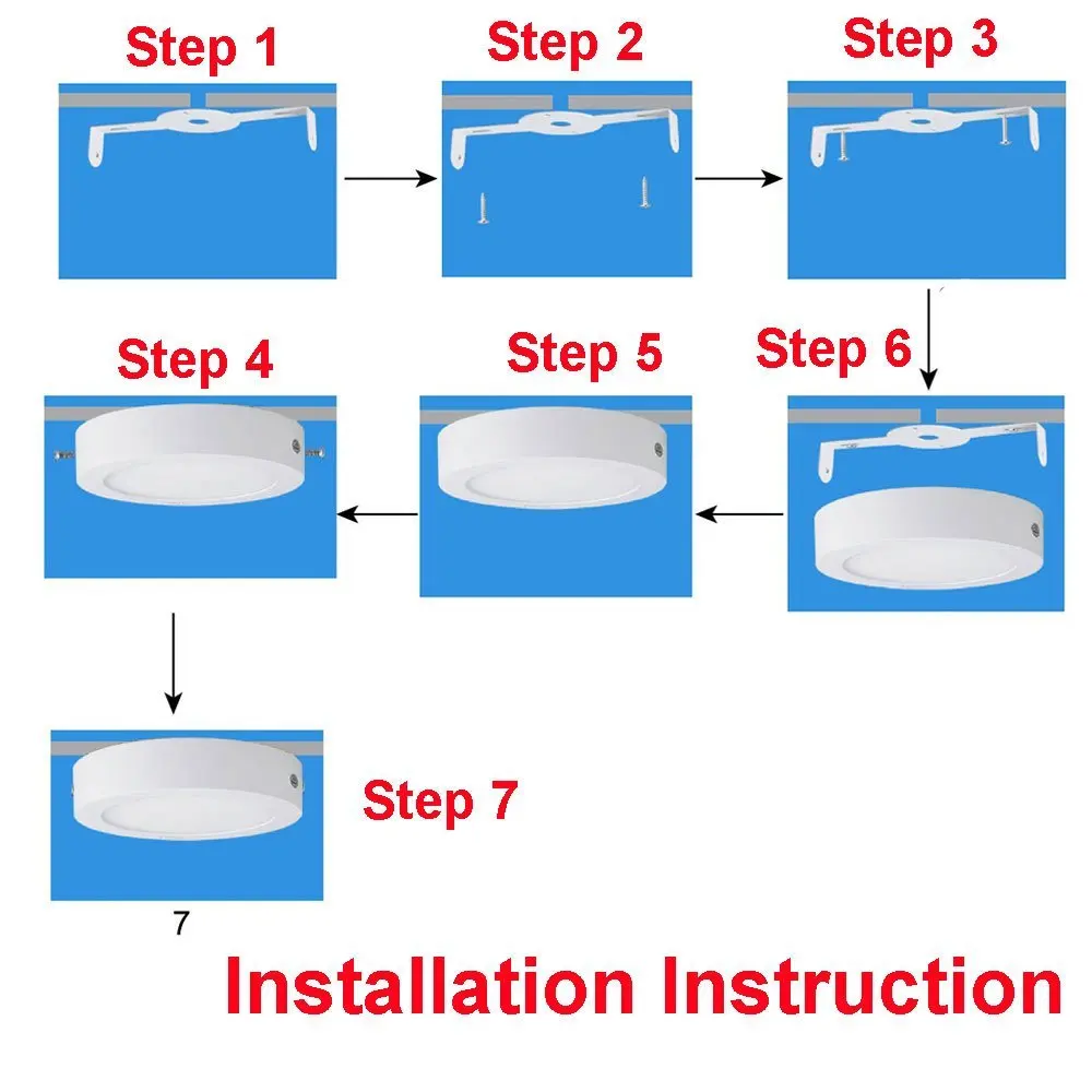 

Surface Mounted High Brightness LED Circular Panel Light Ceiling Lights Household Lighting