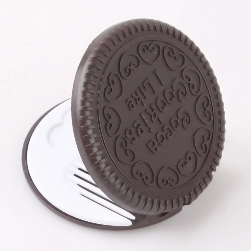 Реалистичное зеркало для создания шоколадных печенья с расческой карманное