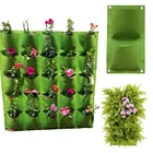 163672 карманов, домашняя искусственная Цветочная подвесная зеленая сумка для выращивания растений, садовые товары, вертикальные растительные принадлежности для гостиной