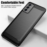 for samsung galaxy quantum 2 case shockproof bumper carbon fiber soft silicone tpu slim phone cover for samsung a quantum 2 case