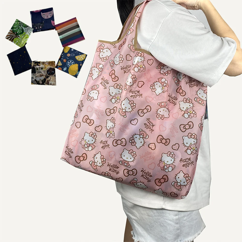 

Моющиеся сумки для покупок средней вместительности, модные устойчивые к разрыву многоразовые сумки-тоут с карманами