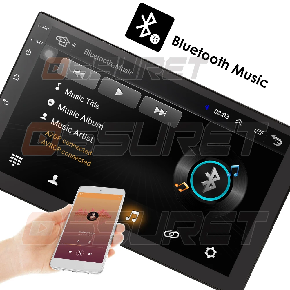 4G 2din android 9,0 автомобильный Радио Авто Bluetooth один din мультимедийный плеер универсальный gps навигация 1024*600 swc dab tpms rds MIC