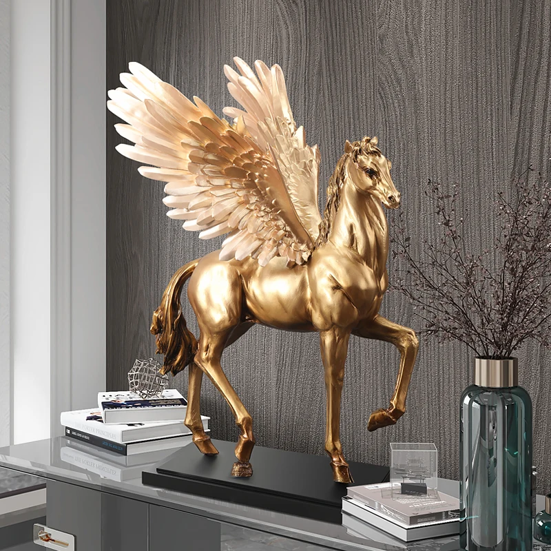 

CY Horse Ornament Light Luxury Living Room TV Cabinet Soft Decoration Home Decoration Office Desk Surface Panel Decoration