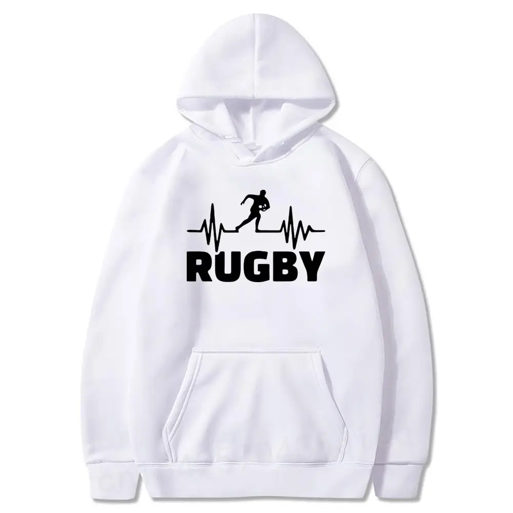 

Heartbeat Of Rugbying Hoodies Men Autumn Fashion Long Sleeve Sweatshirt Funny Printed Tops Sporting Mens Hoodie Coat
