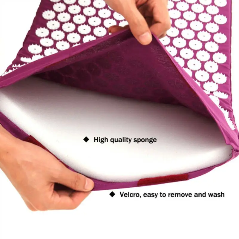 

Relax Massager Cushion Massage Yoga Mat Acupressure Relieve Stress Back Body Pain Spike Mat Massage Yoga Mat with Pillow