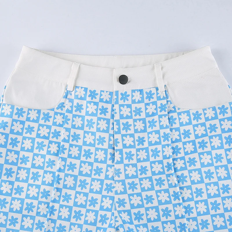 

Floral Print Baggy Pants 2021 Summer Streetwear Patchwork Jogger Retro Trousers Fashion Aesthetic Cargo Sweatpants