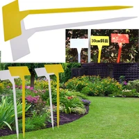 50pcs garden ornament 30cm hight plastic plant markers t type upturned tags inclined plane marker nursery signs labels herbs