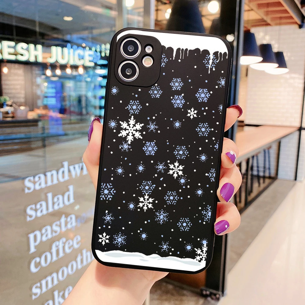 

PUNQZY New Year Christmas Gifts Elk Cute Phone Case For Samsung A50 A70 A30 S20 PLUS M10 A20 S10 S11 S9 S8 S7Soft TPU Case Cover