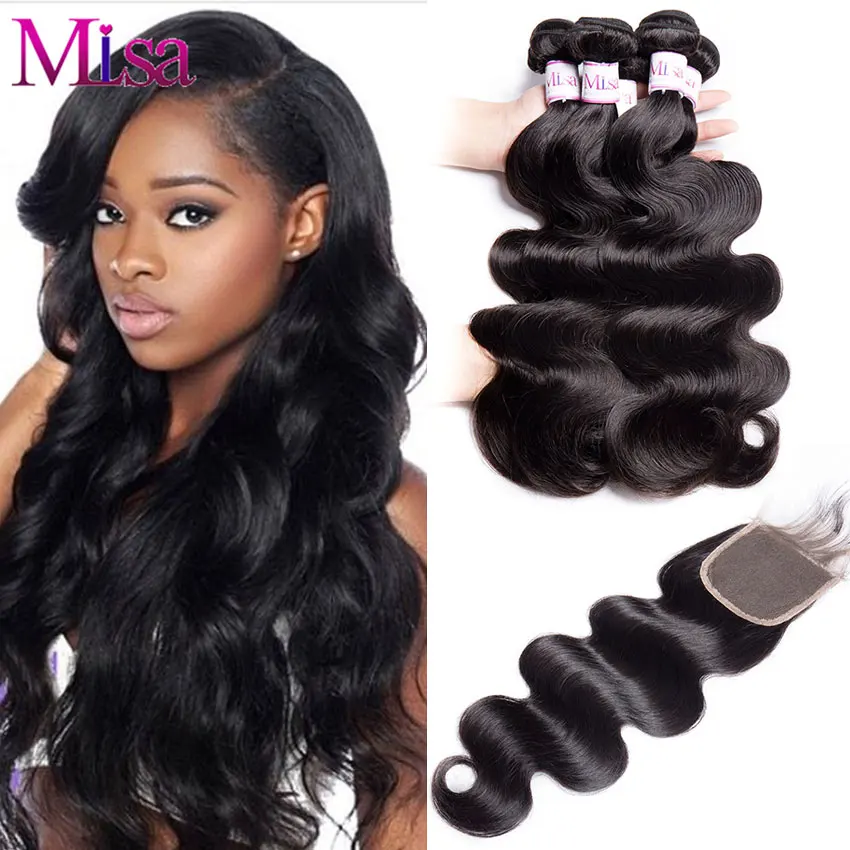 Волнистые пучки 10 30 дюймов с застежкой бразильские волосы пупряди человеческие