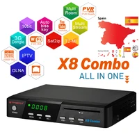 gtmedia x8 combosatellite tv receiver dvb s2s2xt2 cable decoder1080p hd h 265support ca card slot europe spain ccam