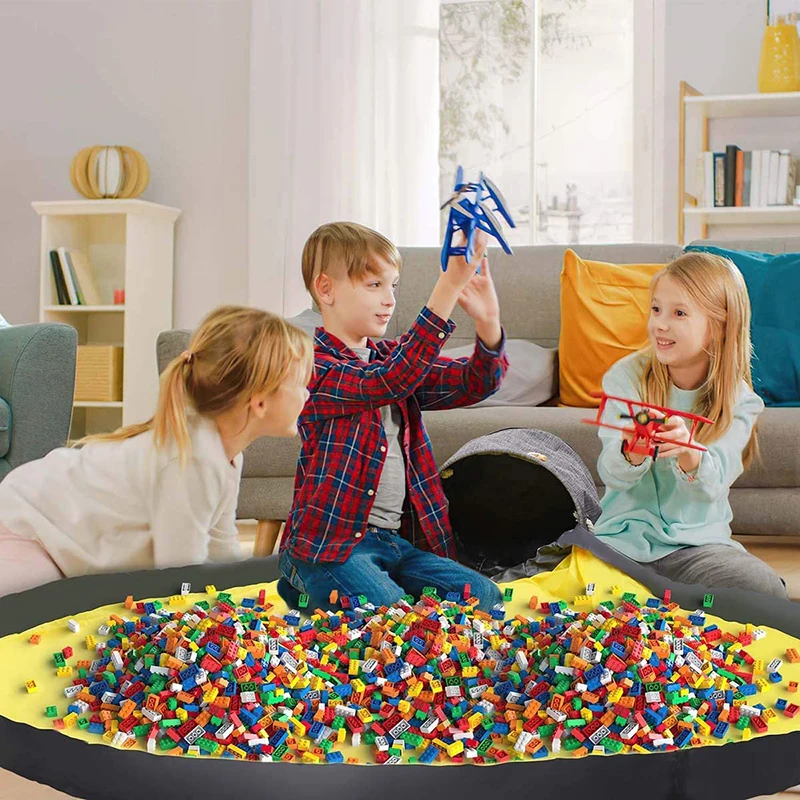 

Toy Storage Bag Toy Bags Blocks Play Mat Bag Toys Slideaway Clean-Up And torage Container Organizer Multifunctional basket