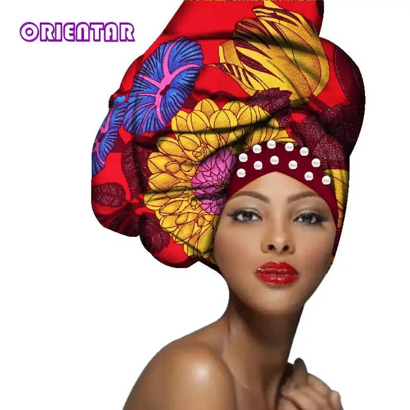 Для женщин платок разноцветный с бусинами для девочки красота Африканский