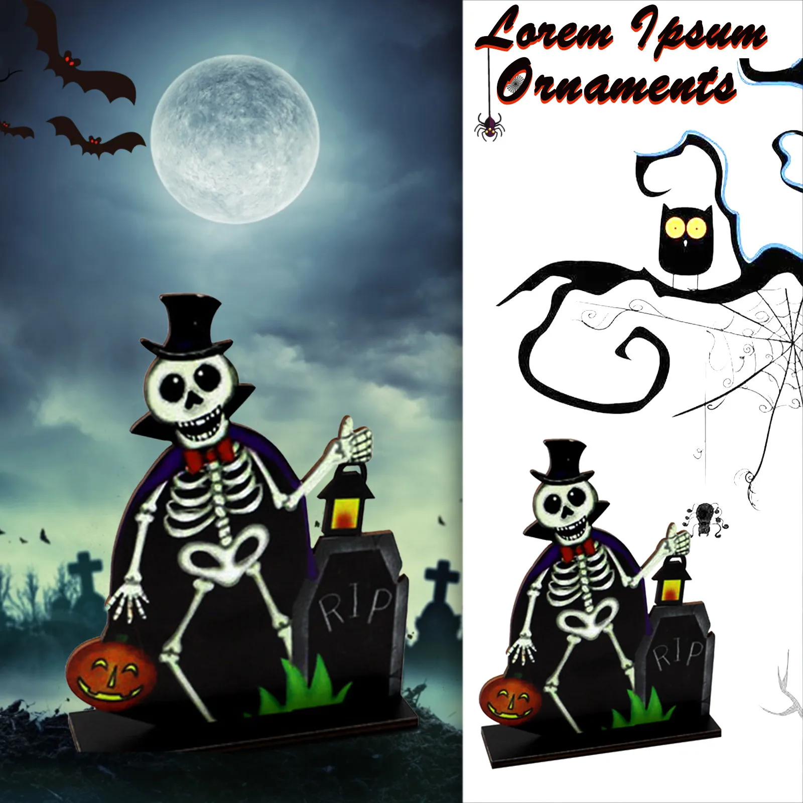 Украшения для стола на Хэллоуин с тыквой|Украшения своими руками вечеринки| |