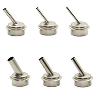 promotion 6pcs 45 degree bent curved heat nozzle 2 534679mm hot air nozzles for quick 861dw soldering station