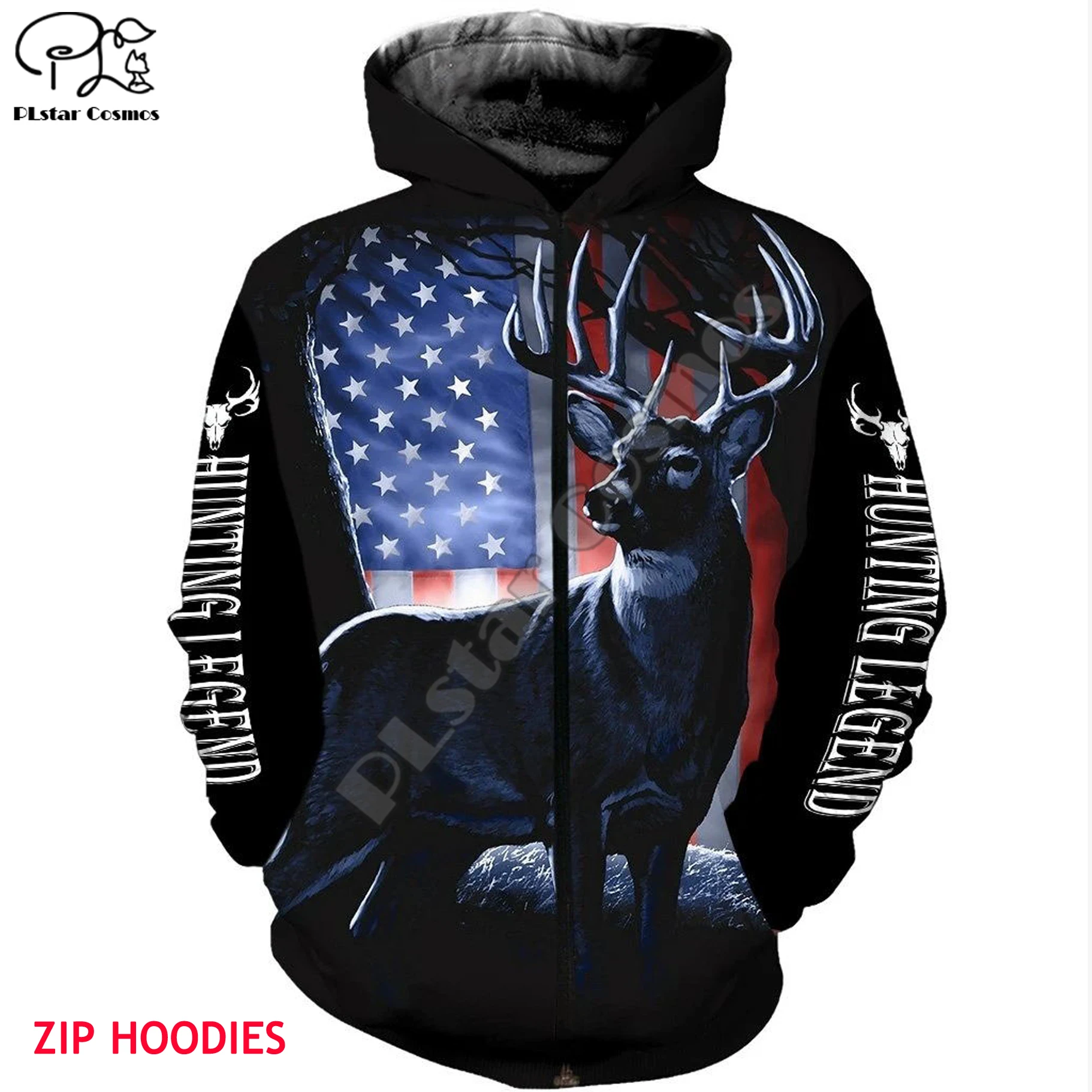 

Deer Hunting legend 3d all over Printed Unisex hoodies Harajuku Fashion Casual Hooded Sweatshirt zip hoodies
