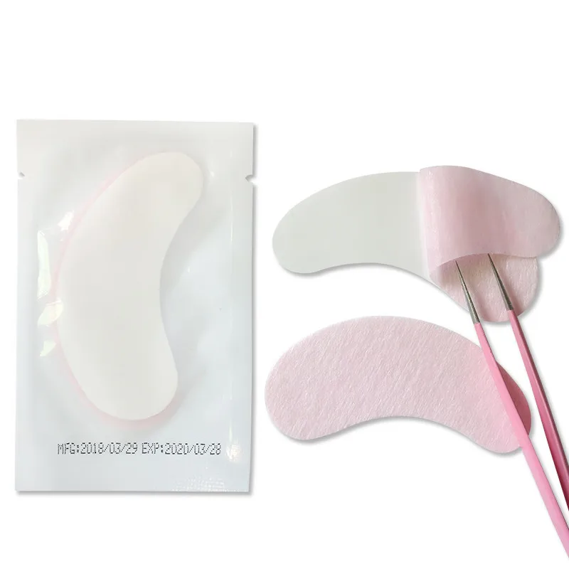 50pairs pink 50/100 пар/партия патчи для наращивания ресниц под накладки для глаз бумажные патчи розовые накладные наклейки для накладных ресниц - Цвет: 50pairs pink