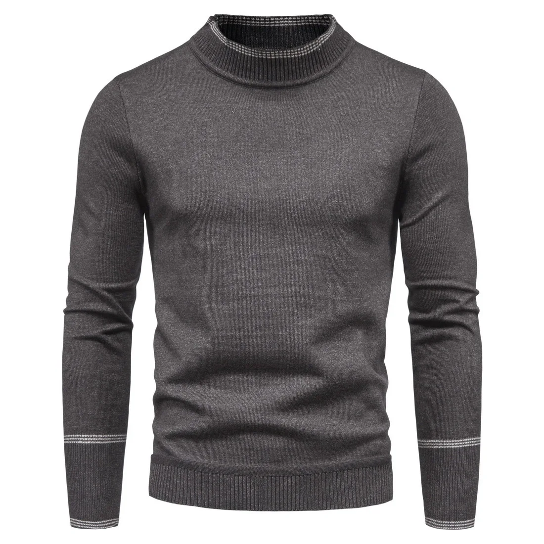 

Men's Sweater Mock Neck Long-sleeve Sweater