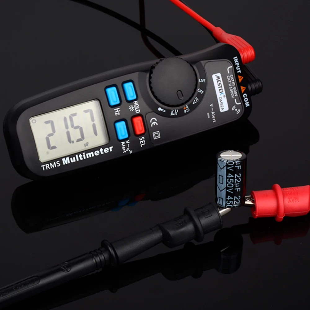 MESTEK Digital Multimeter NCV True RMS 6000 Counts DC/AC Auto Range Multimetester Voltage Tester Backlight Send Probe | Инструменты