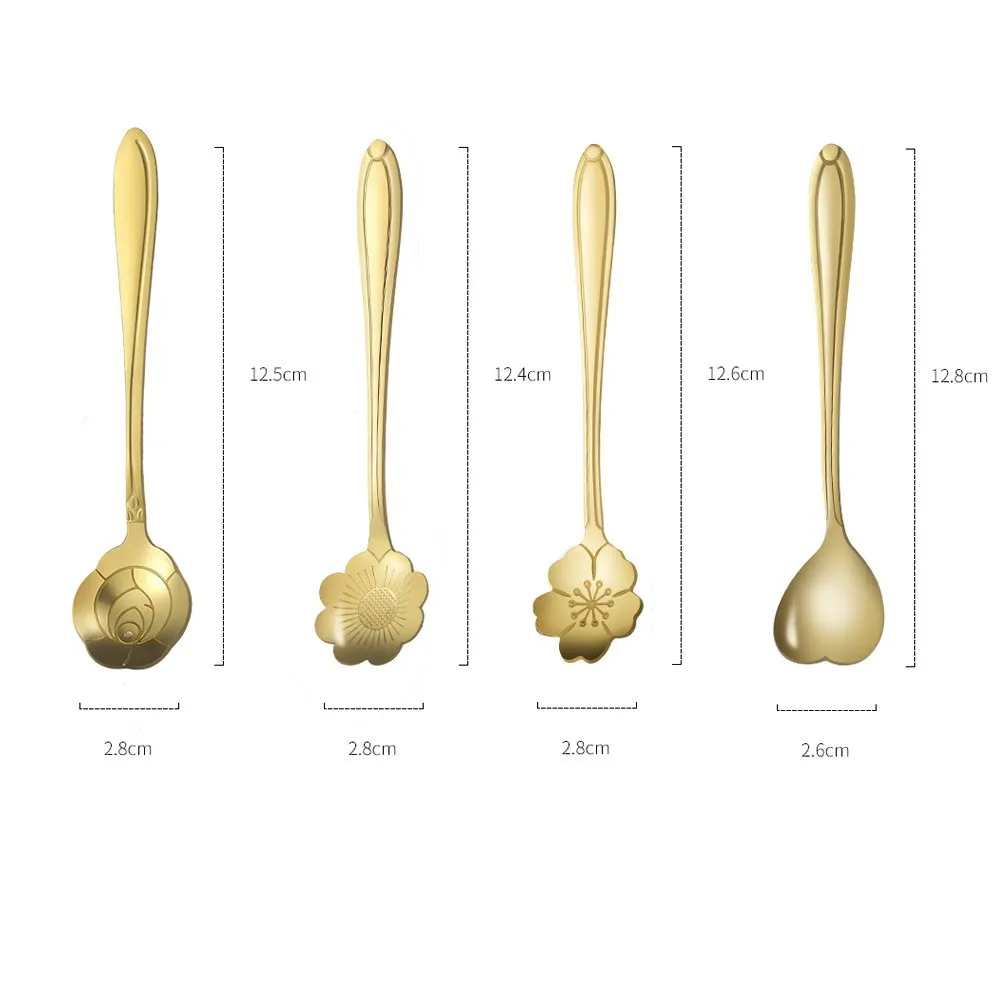 2020 чайная ложка маленькая из нержавеющей стали перемешивание с длинной ручкой