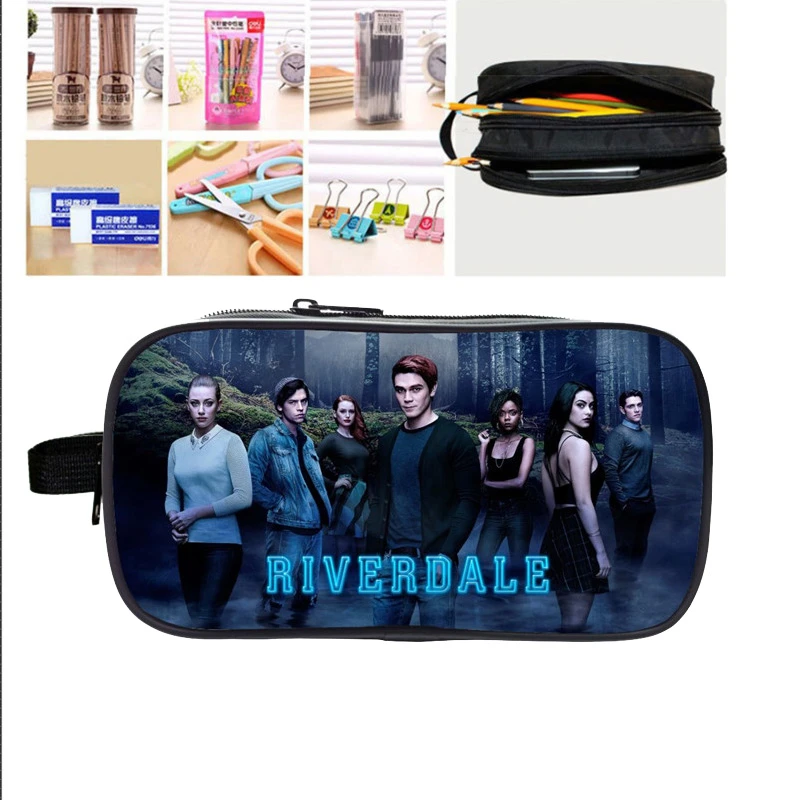 Сумка для макияжа Sac dos аниме Mochila сумка ривердейл с 3D принтом двойная молния Kpop