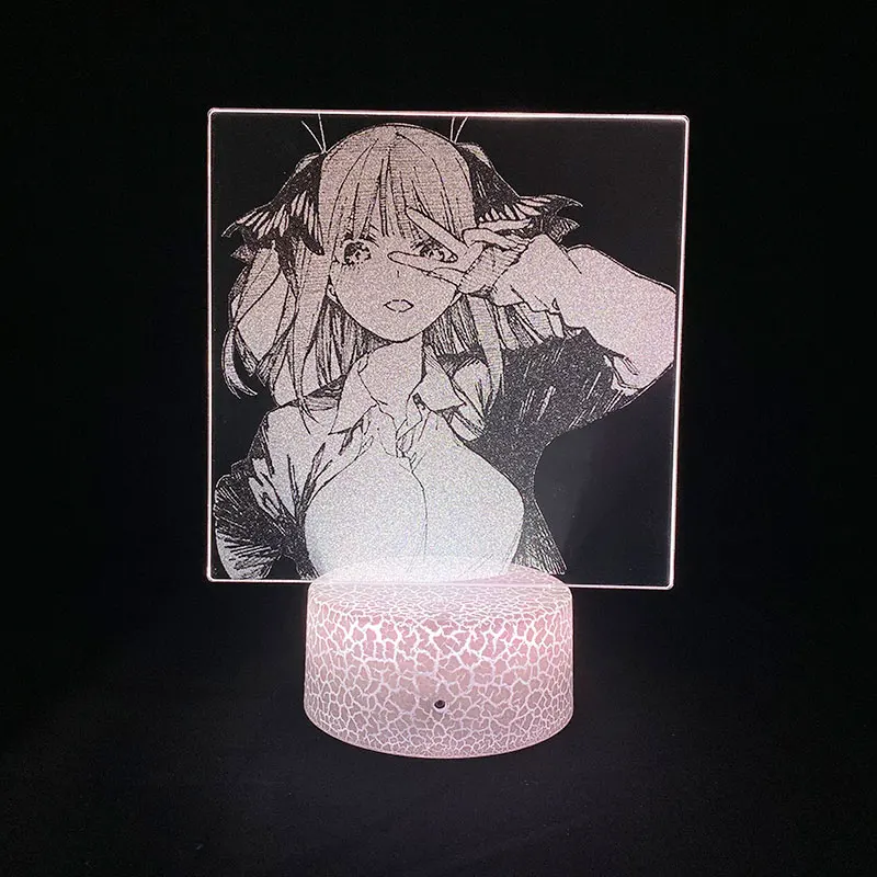 

Room Nightlight Anime 3D Picture Lamp Light Color Change The Quintessential Quintuplets Nakano Nino APP Control Decor Fans Gift