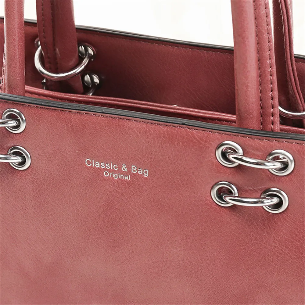 

2020 Big Solid Color Leather Tote Bag Luxury Handbags Women Bags Designer Elegant Shoulder Crossbody Bag Lady Casual Travel Bags