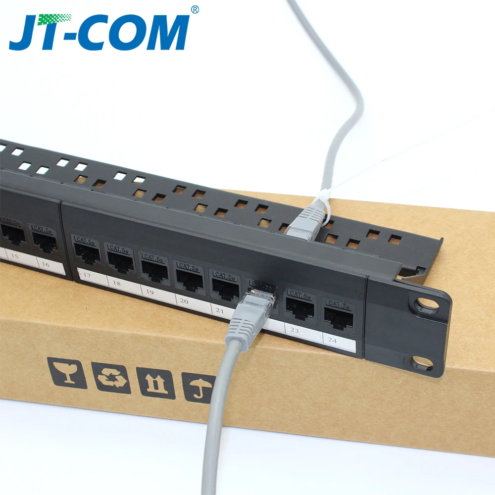 Патч-панель CAT6 с 24 портами сетевой кабель-адаптер RJ45 модульная распределительная