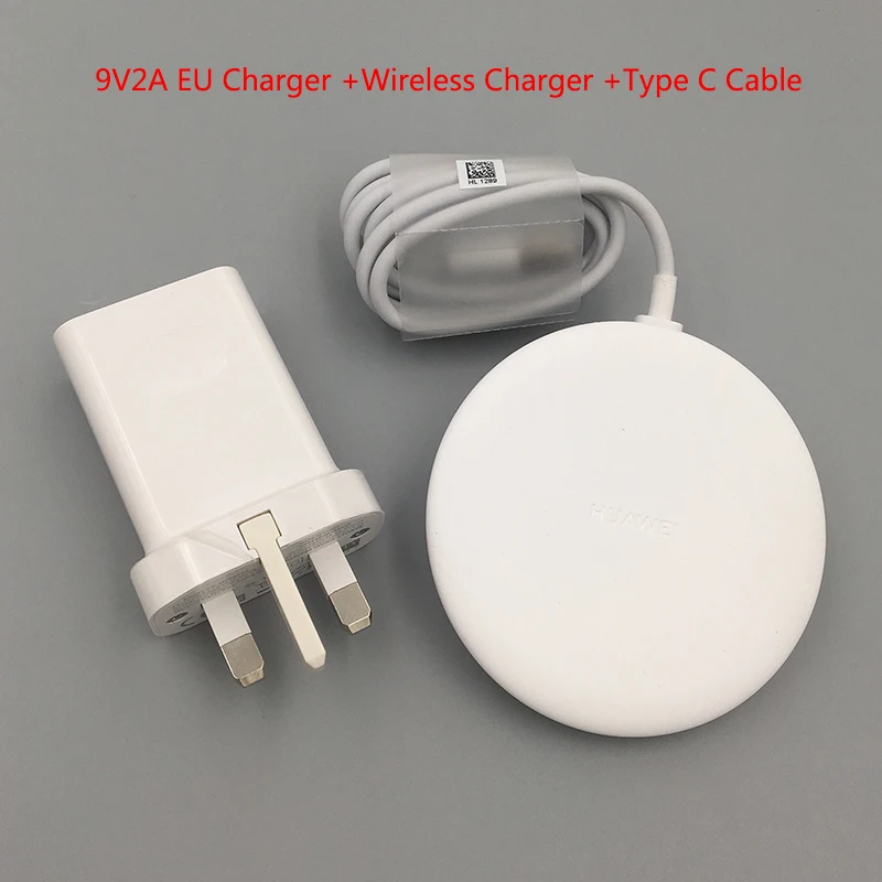 

Original Huawei CP60 15W QI Wireless Charger and Type C Cable For Huawei P40 Pro P30 Mate 20 RS 30 iphone 11 8 X Pro XR XS MAX