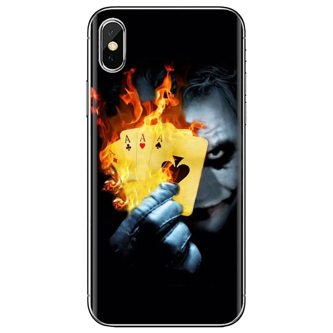 Для iPhone 10 11 12 Pro Mini 4S SE 5C 6 6S 7 8 X XR XS Plus Max 2020 черный-рыцарь-C-Бэтмен-Джокер-темный