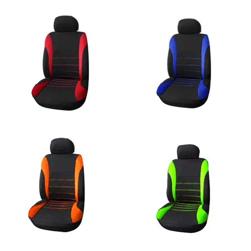 

Комплект универсальных автомобильных чехлов для сидений, 2 шт./компл., грязеотталкивающие удобные Защитные чехлы для сидений автомобиля, ук...