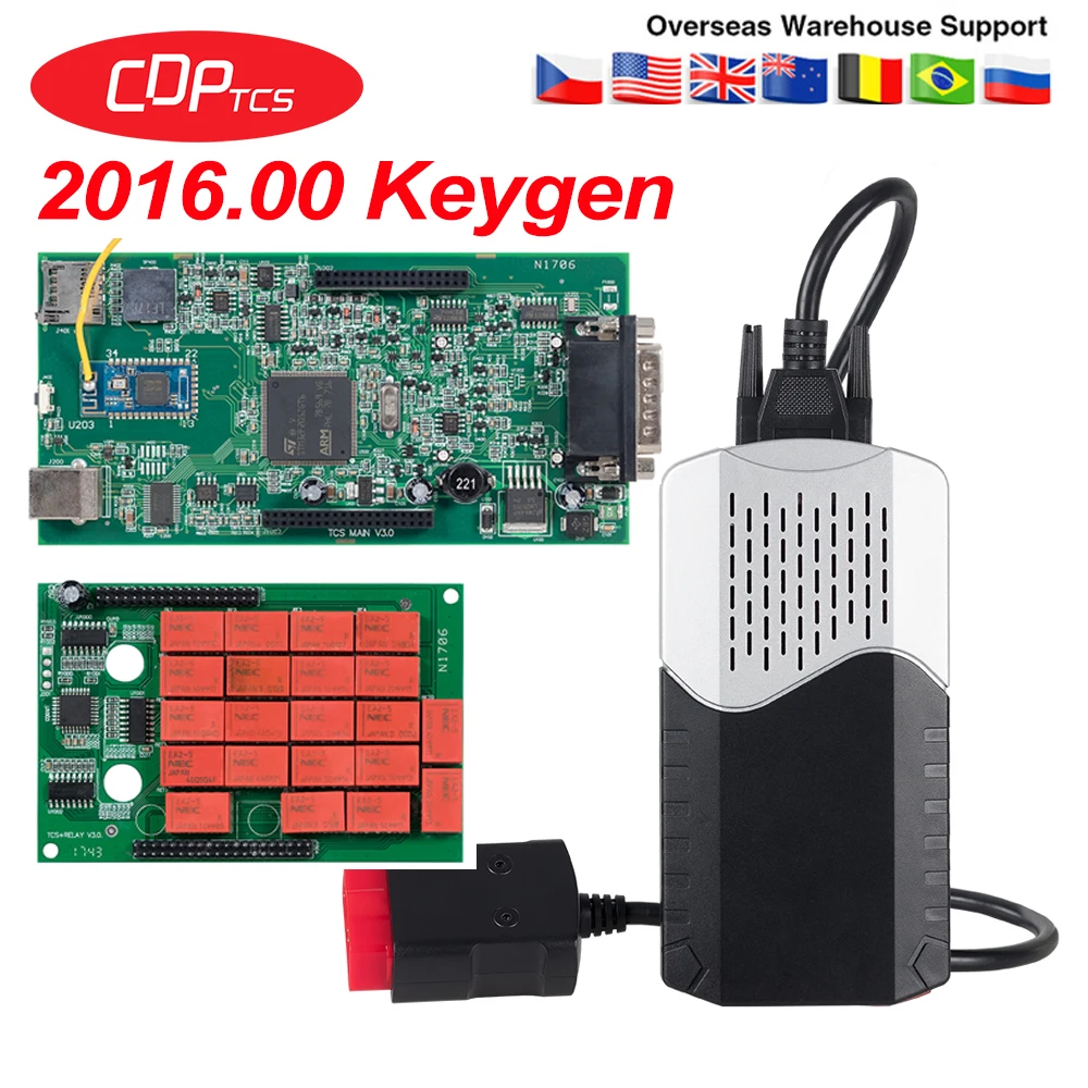 CDP TCS V3.0 реле NEC V5.008 R2 Bluetooth Автомобильный грузовик OBDII сканер,00 keygen obd2 multidiag pro OBD 2 диагностический инструмент